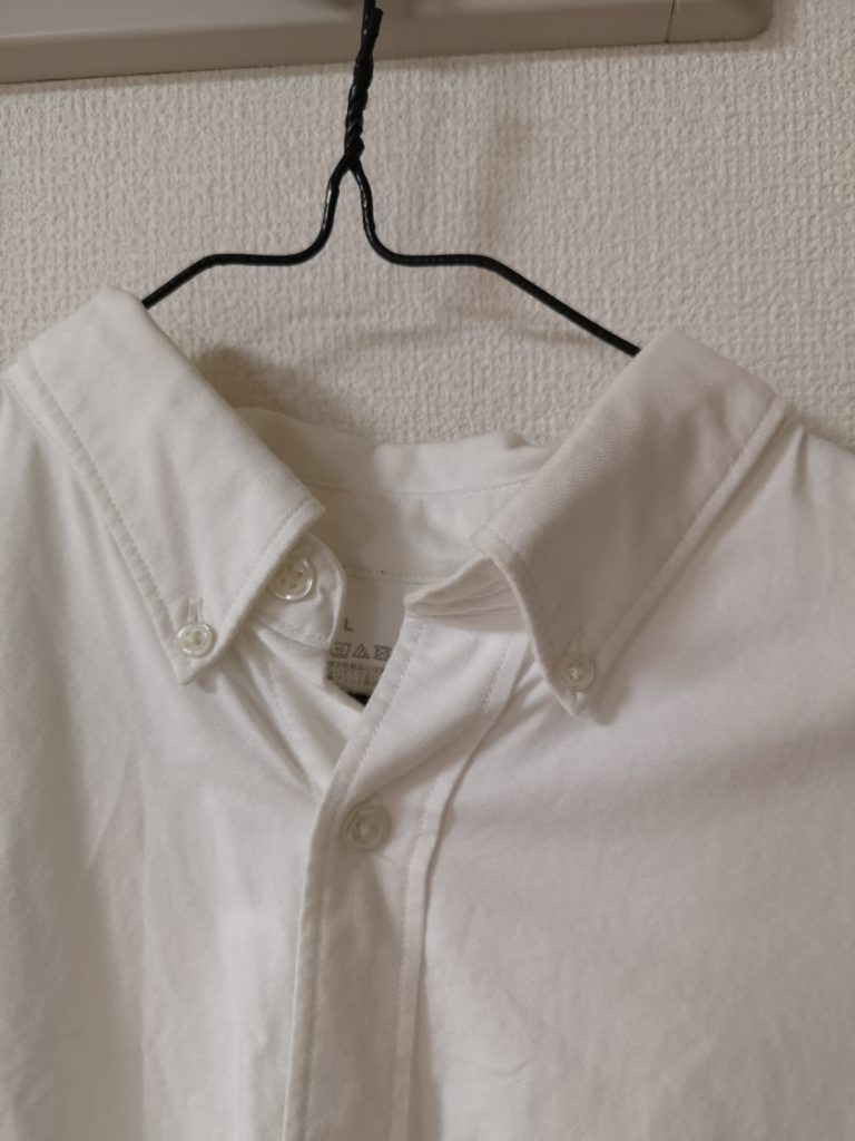 メンズファッション 定番白シャツ 無印良品オーガニックコットン洗いざらしオックスボダンダウンシャツ Basic Life